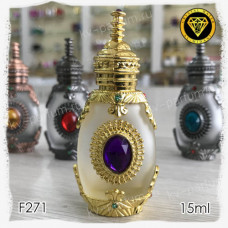 Флакон Масляный для разливных духов F271-15ml Флакон с кисточкой. Железный.