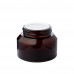 Стеклянная косметическая банка 79R-SMH-001 янтарная 50ml