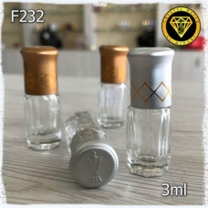 Флакон Масляный для разливных духов f232-3ml. Флакон стеклянный шариковый