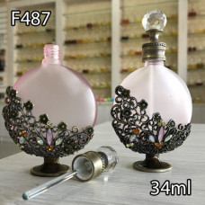 Флакон Масляный для разливных духов f487-34ml с кисточкой