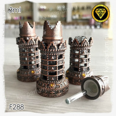 Флакон Масляный для разливных духов F288-3ml Флакон с кисточкой. Железный.