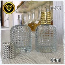 Флакон Парфюмерный для разливных духов f326-50ml Флакон парфюмерный стекляный ( упаковка 12 штук , ящик 96 штук )