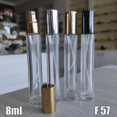 Флакон Парфюмерный для разливных духов f57-8ml Флакон парфюмерный стекло (В пачке 12 шт,в ящике 480шт )