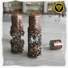 Флакон Масляный для разливных духов F275-3ml Флакон с кисточкой. Железный.