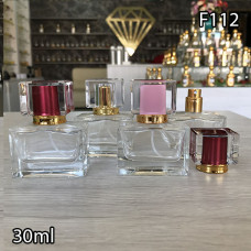 Флакон Парфюмерный для разливных духов f112-30ml Флакон парфюмерный стеклянный (В пачке 12 шт,в ящике 144шт )