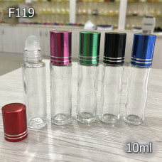 Флакон Масляный для разливных духов f119-10ml. Флакон стеклянный шариковый (в пачке 12шт в ящике 600шт)