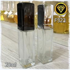 Флакон Парфюмерный для разливных духов f323-20 ml Флакон стекло прозрачный (В пачке 12 шт,в ящике 360шт )