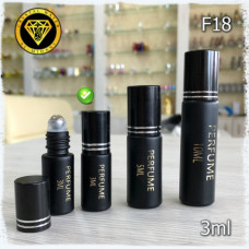 Флакон Масляный для разливных духов F18-3ml Стеклянный флакон крашенный с железным шариком (В пачке 12 шт,в ящике 600шт )