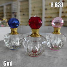 Флакон Масляный для разливных духов f637-6ml Хрустальные с кисточкой