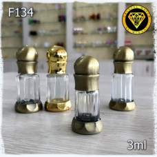 Флакон Масляный для разливных духов F134-3ml Железный флакон с кисточкой