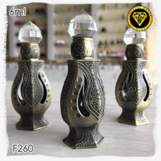 Флакон Масляный для разливных духов F260-6ml Флакон с кисточкой. Железный.
