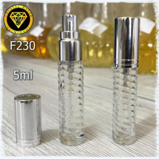Флакон Парфюмерный для разливных духов f230-5ml. Флакон стеклянный с узором