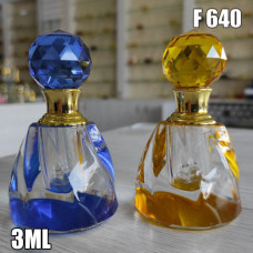 Флакон Масляный для разливных духов f640-3ml Хрустальные с кисточкой