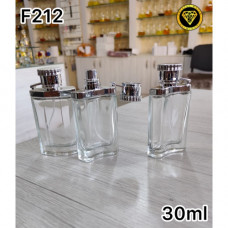 Флакон Парфюмерный для разливных духов f212-30ml. Флакон стеклянный с декором. (В пачке 12 шт,в ящике 240шт )