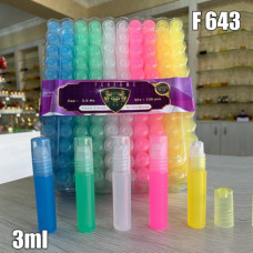 Флакон Масляный для разливных духов f643-3ml Флакон с тремя шариками