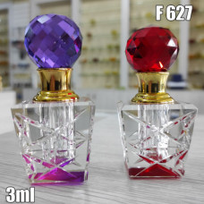 Флакон Масляный для разливных духов f627-3ml Хрустальные с кисточкой