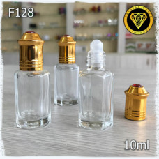 Флакон Масляный для разливных духов F128-10ml Флакон стеклянный с шариком