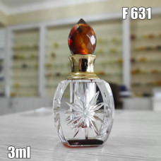 Флакон Масляный для разливных духов f631-3ml Хрустальные с кисточкой