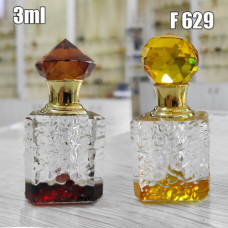 Флакон Масляный для разливных духов f629-3ml Хрустальные с кисточкой