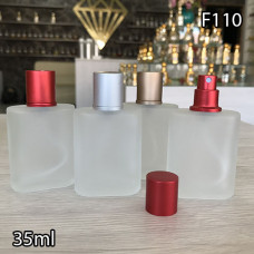 Флакон Парфюмерный для разливных духов f110-35ml. Флакон стеклянный с замутненной поверхнастью.